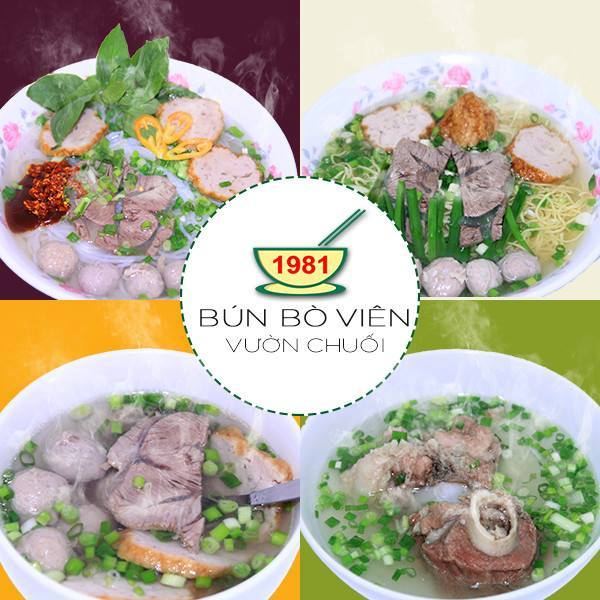 Bò viên cô hoa vườn chuối